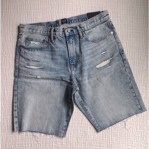 Gap Men Distressed Jean Shorts Size 32